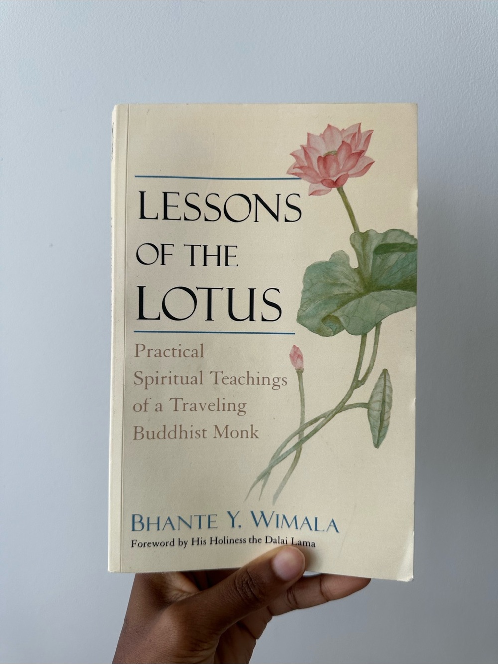 Lessons of the Lotus book by Bhante Y. Wimala